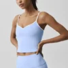 Airbrush Refined Bra Top – Helles Provence-Blau/Weiß