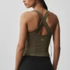 Airbrush Sparks Fly Korsett-Tanktop – Olive Tree