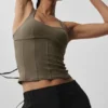Airbrush Sparks Fly Korsett-Tanktop – Olive Tree
