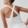 Airbrush Sparks Fly Korsett-Tanktop – White