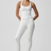 Airbrush Sparks Fly Korsett-Tanktop – White