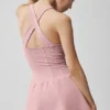 Airbrush Sparks Fly Korsett-Tenniskleid – Vintage Pink