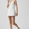 Airbrush Sparks Fly Korsett-Tenniskleid – Weiß