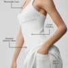 Airbrush Sparks Fly Korsett-Tenniskleid – Weiß