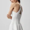 Airbrush Sparks Fly Korsett-Tenniskleid – Weiß