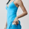 Airbrush Splendor-Kleid – Azurblau
