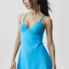 Airbrush Splendor-Kleid – Azurblau
