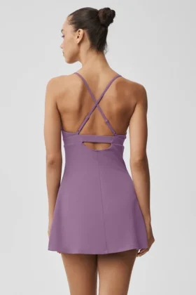 Airbrush Splendor-Kleid – Plum Kiss
