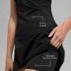 Airbrush Splendor-Kleid – Schwarz