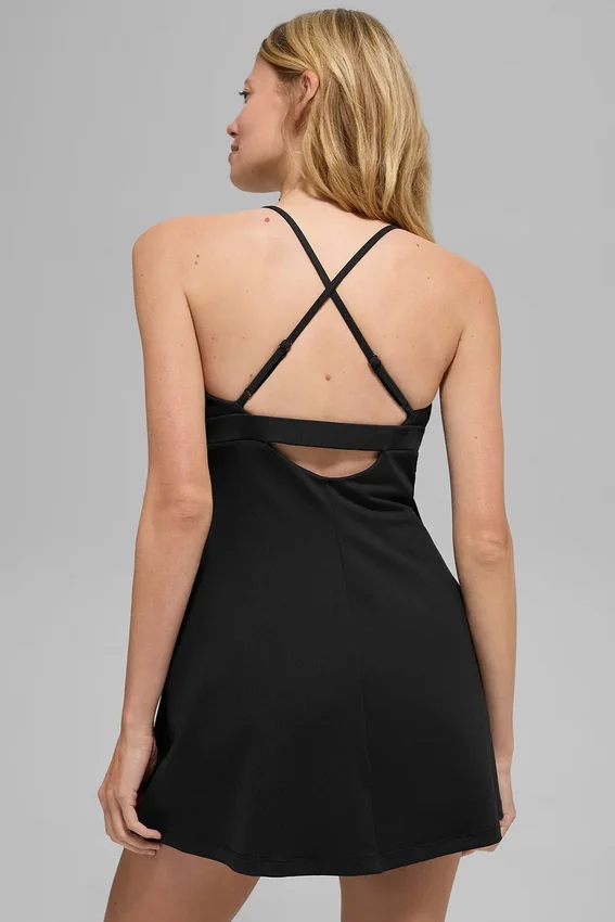 Airbrush Splendor-Kleid – Schwarz