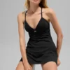 Airbrush Splendor-Kleid – Schwarz