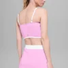 Airbrush Streamlined BH-Tanktop – Candy Heart Pink/Weiß