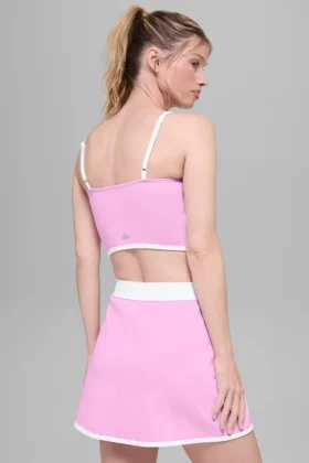 Airbrush Streamlined BH-Tanktop – Candy Heart Pink/Weiß