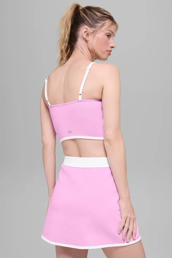 Airbrush Streamlined BH-Tanktop – Candy Heart Pink/Weiß