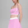Airbrush Streamlined BH-Tanktop – Candy Heart Pink/Weiß