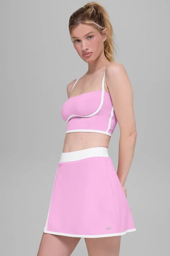 Airbrush Streamlined BH-Tanktop – Candy Heart Pink/Weiß