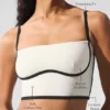 Airbrush Streamlined BH-Tanktop – Elfenbein/Schwarz