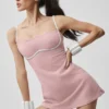 Airbrush Streamlined Dress – Vintage-Pink/Weiß