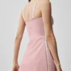 Airbrush Streamlined Dress – Vintage-Pink/Weiß