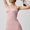 Airbrush Streamlined Dress – Vintage-Pink/Weiß
