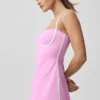 Airbrush Streamlined Kleid – Candy Heart Pink/Weiß