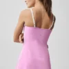 Airbrush Streamlined Kleid – Candy Heart Pink/Weiß