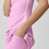 Airbrush Streamlined Kleid – Candy Heart Pink/Weiß
