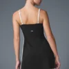 Airbrush Streamlined-Kleid – Schwarz/Weiß
