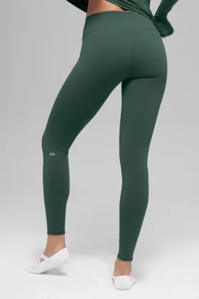 Airbrush Winter Warm High-Waist Nocturne Leggings – Clover Green