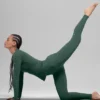 Airbrush Winter Warm High-Waist Nocturne Leggings – Clover Green