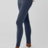 Airbrush Winter Warm High-Waist Nocturne Leggings – Marineblau