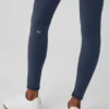 Airbrush Winter Warm High-Waist Nocturne Leggings – Marineblau