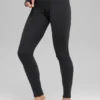 Airbrush Winter Warm High-Waist Nocturne Leggings – Schwarz