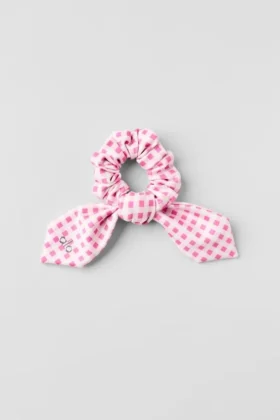 Airlift Gingham Rhythm Scrunchie – Paradies-Rosa-Gingham