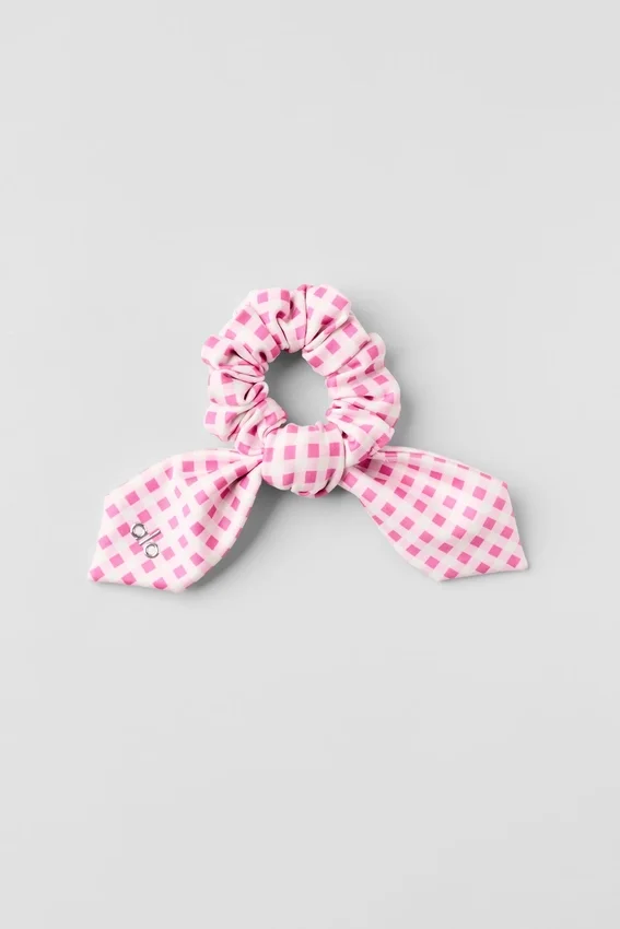 Airlift Gingham Rhythm Scrunchie – Paradies-Rosa-Gingham