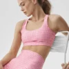 Airlift Gingham Sleek BH-Tanktop – Paradise Pink Gingham
