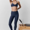 Airlift High-Waist 7/8 Fine Line Leggings – Marineblau