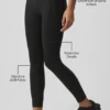 Airlift High-Waist 7/8 Fine Line Leggings – Schwarz