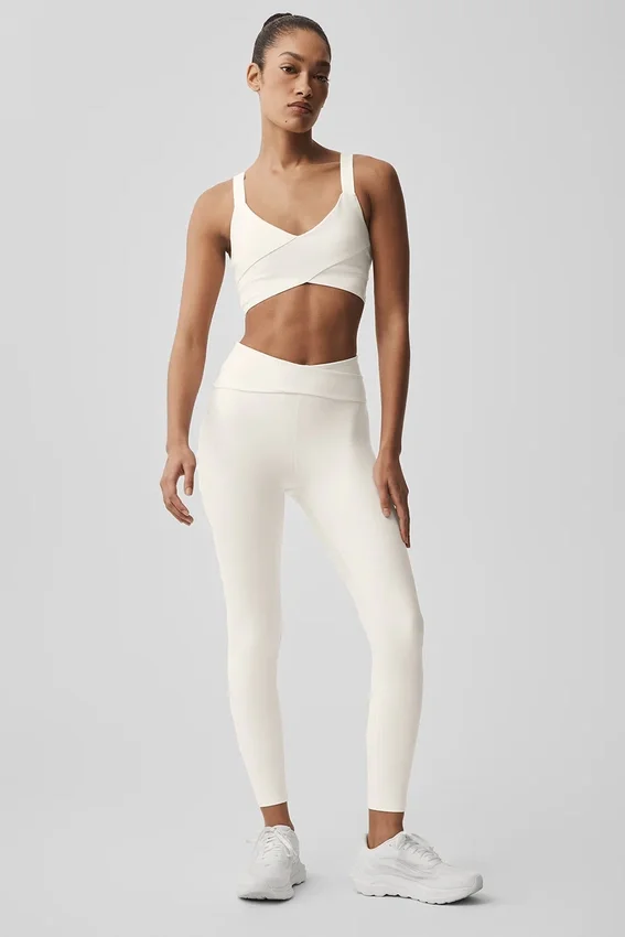 Airlift High-Waist 7/8 Horizon Leggings – Ivory