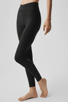 Airlift High-Waist 7/8 Horizon Leggings – Schwarz