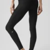 Airlift High-Waist 7/8 Horizon Leggings – Schwarz