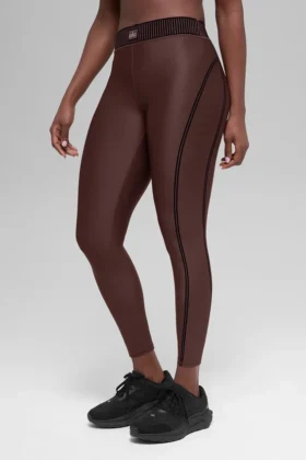 Airlift High-Waist 7/8 Line-up-Leggings – Brownstone