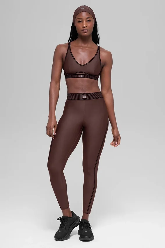 Airlift High-Waist 7/8 Line-up-Leggings – Brownstone