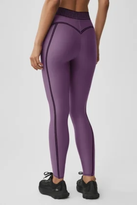 Airlift High-Waist 7/8 Line-up Leggings – Plum Kiss