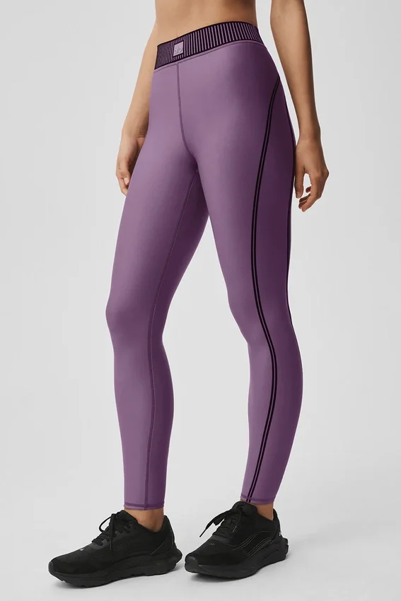 Airlift High-Waist 7/8 Line-up Leggings – Plum Kiss