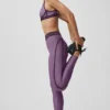 Airlift High-Waist 7/8 Line-up Leggings – Plum Kiss