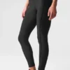 Airlift High-Waist 7/8 Line-Up-Leggings – Schwarz