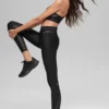 Airlift High-Waist 7/8 Rebel Leggings – Schwarz