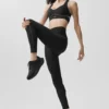 Airlift High-Waist 7/8 Speedwork Legging – Schwarz