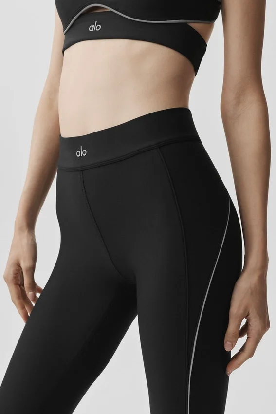 Airlift High-Waist 7/8 Speedwork Legging – Schwarz